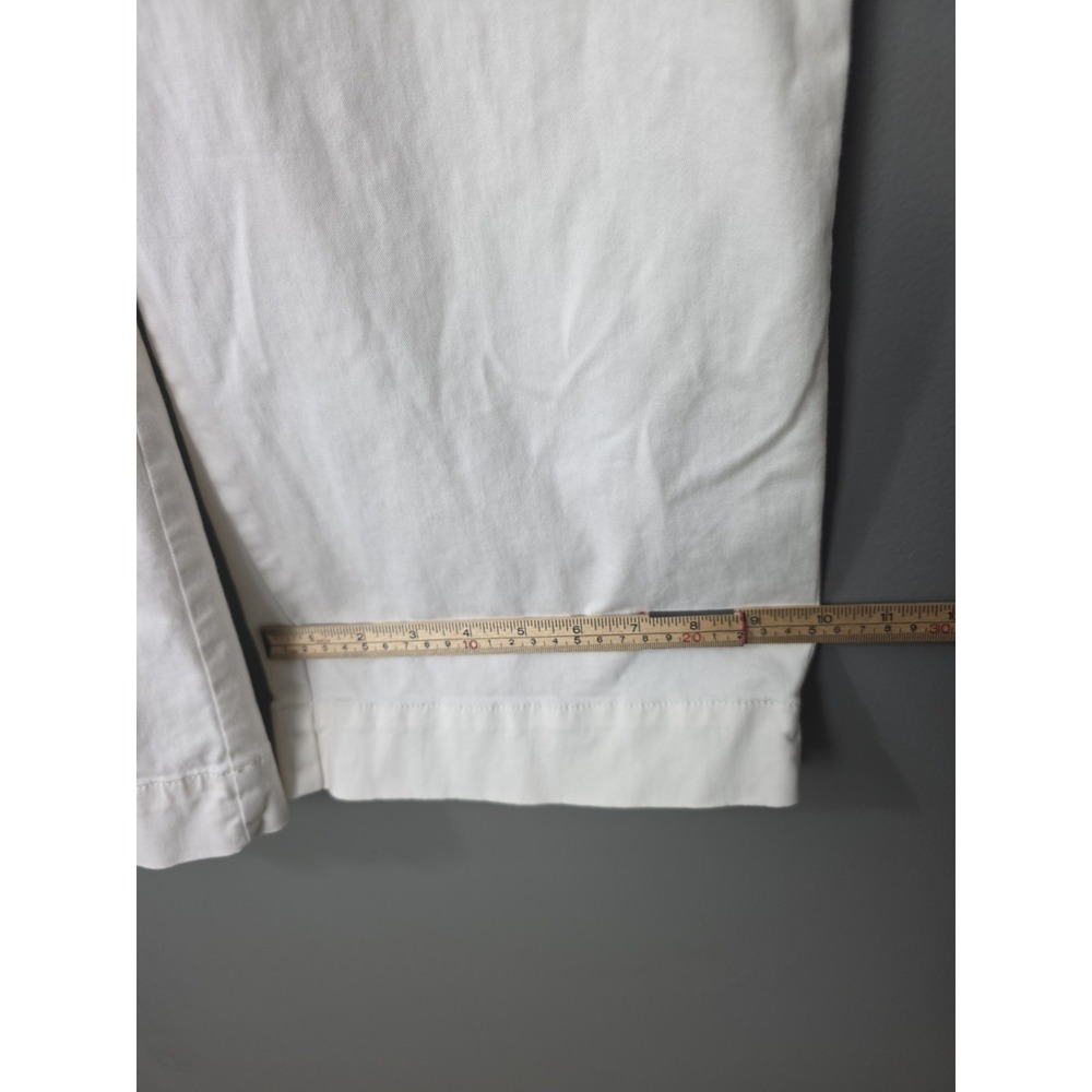 Sonoma Pants Womens Khaki Sailor Cropped Size 10 White/Ivory 30x25 High Waist - Picture 8 of 13